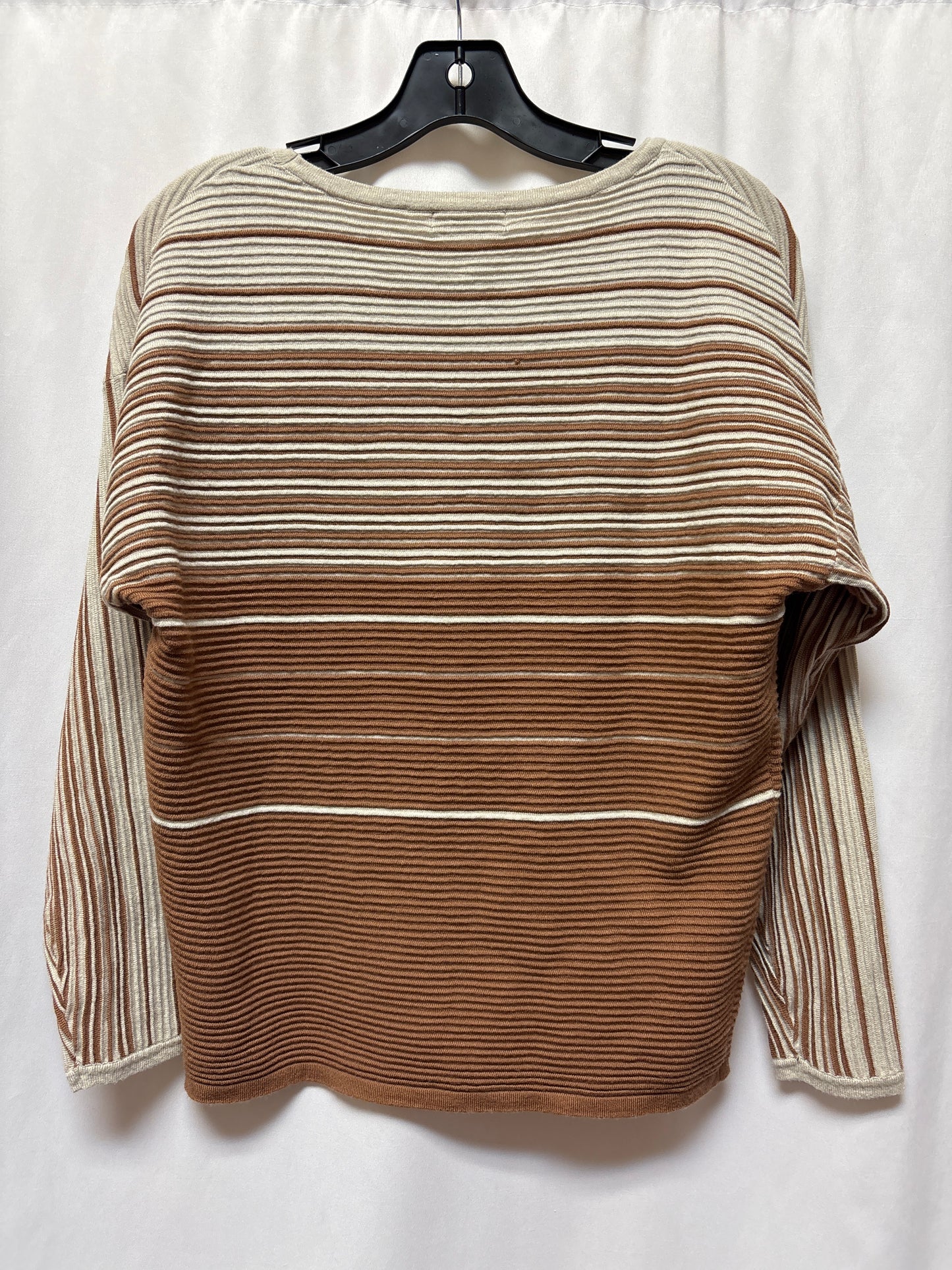 Top Long Sleeve By Tahari By Arthur Levine In Brown, Size: Xs