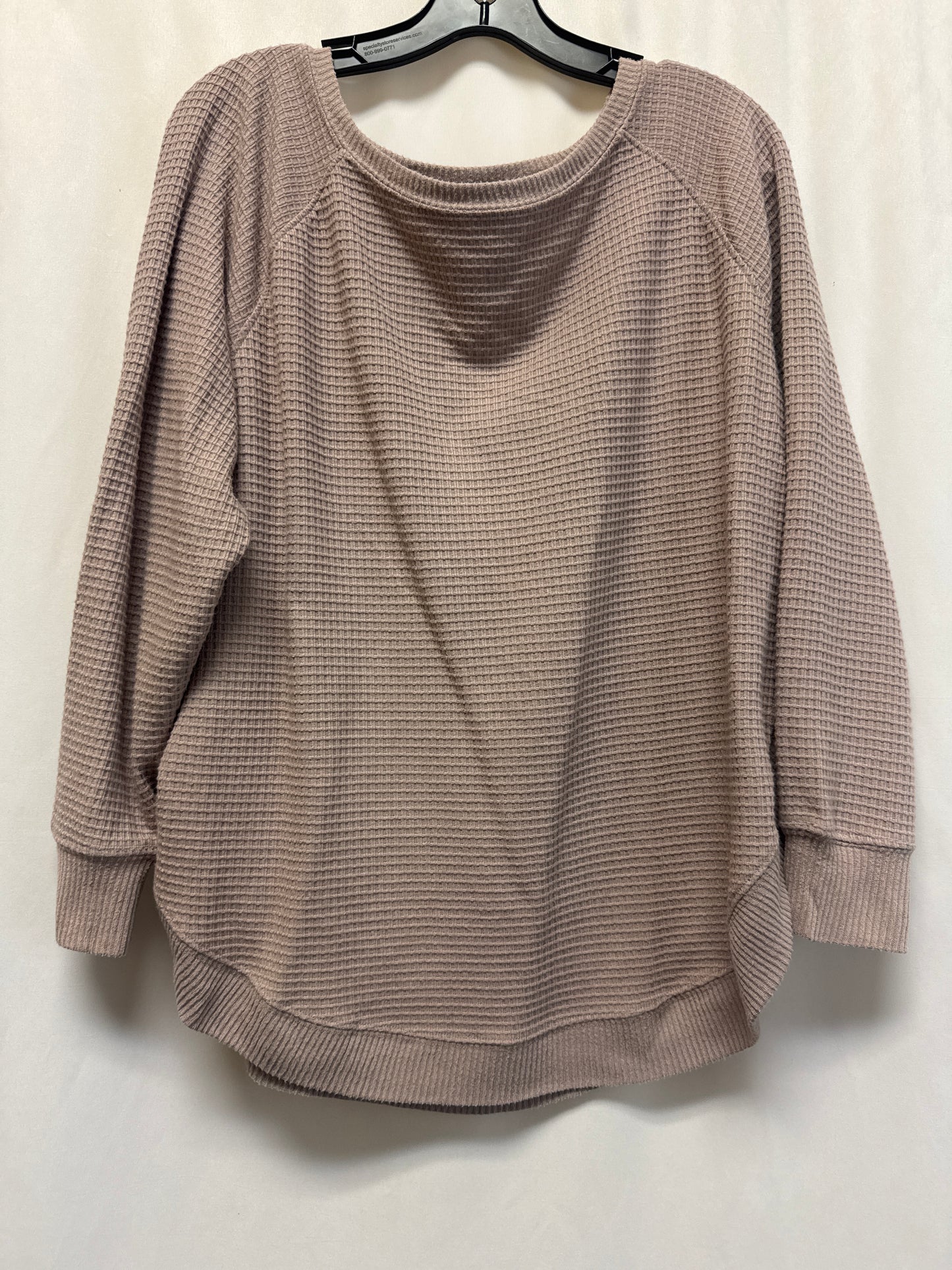 Top Long Sleeve By Maurices In Mauve, Size: 1x