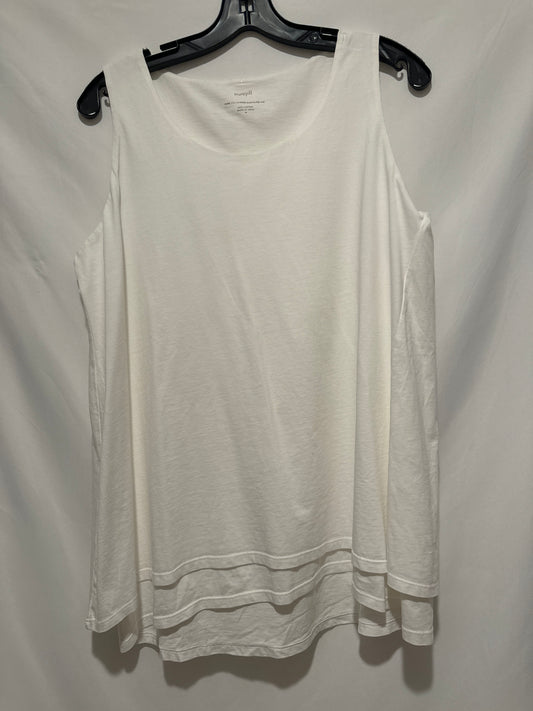 Top Sleeveless By J. Jill In white Size: M