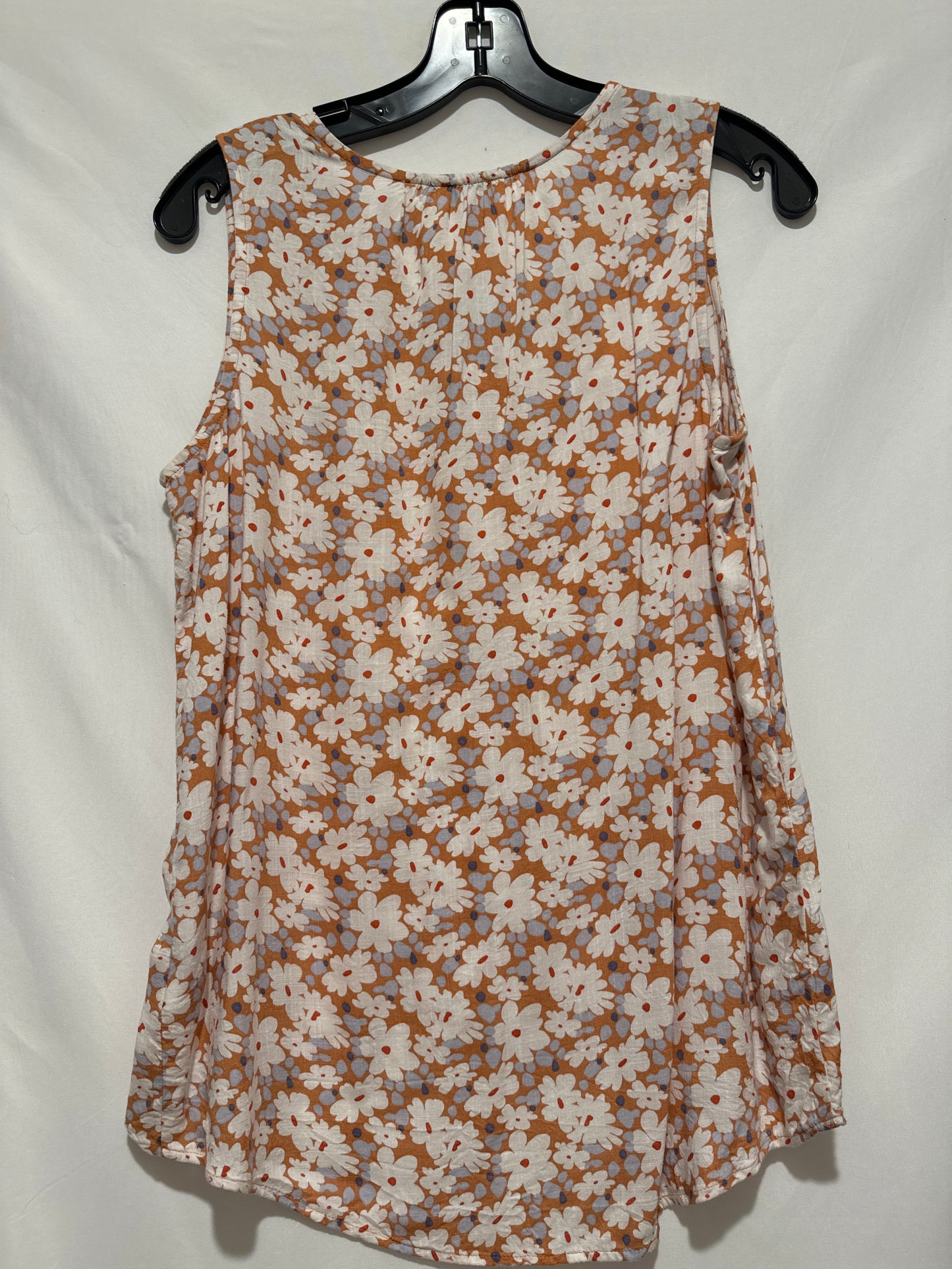 Top Sleeveless By Sonoma In Brown, Size: M