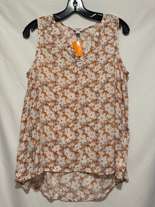 Top Sleeveless By Sonoma In Brown, Size: M