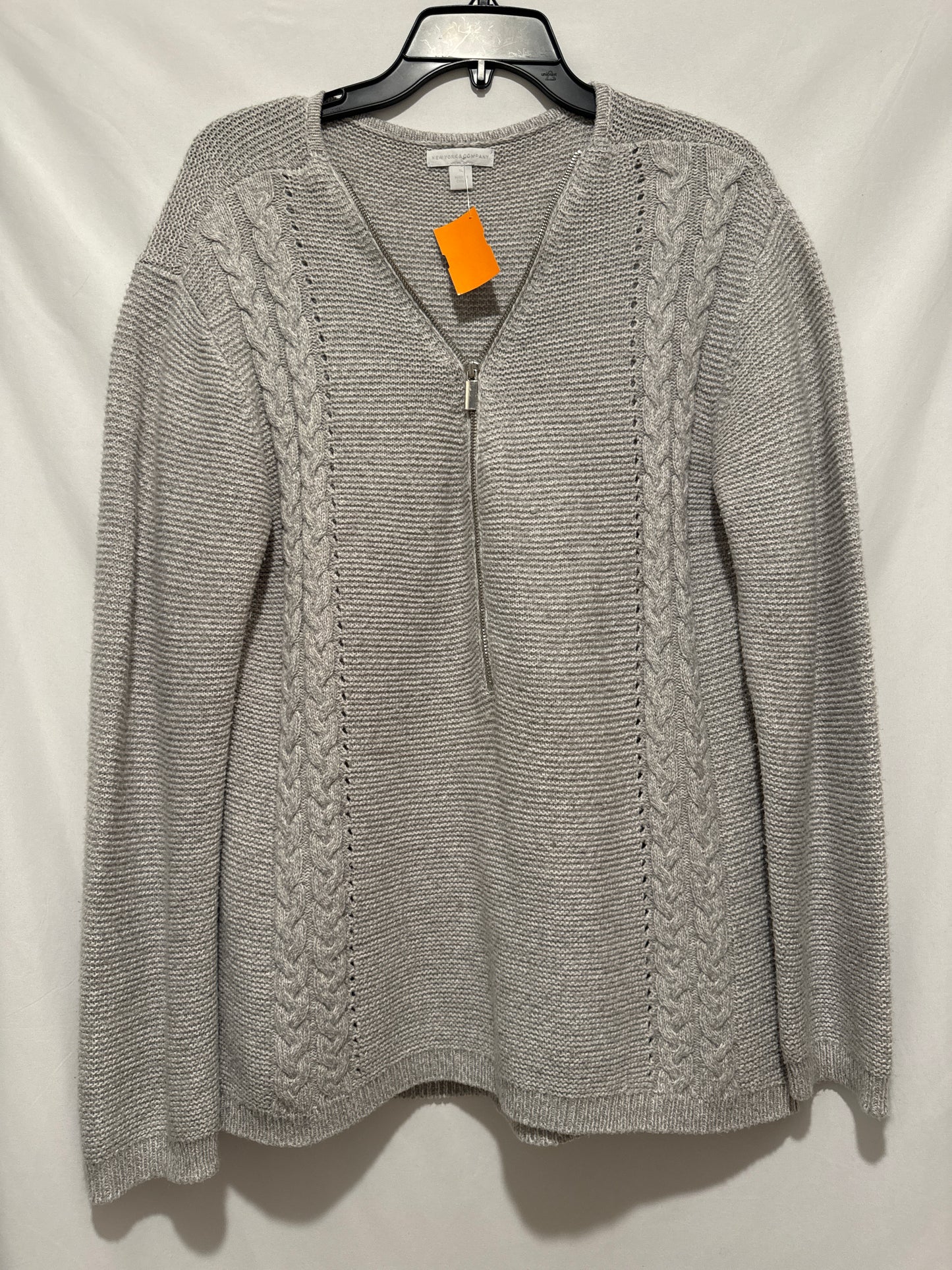 Sweater By New York And Co In Grey, Size: Xl