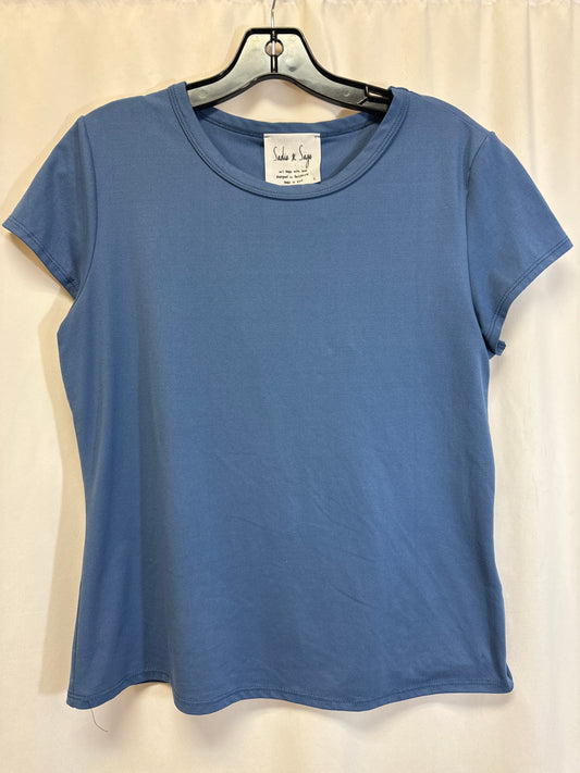 Top Short Sleeve By Clothes Mentor In Blue, Size: L