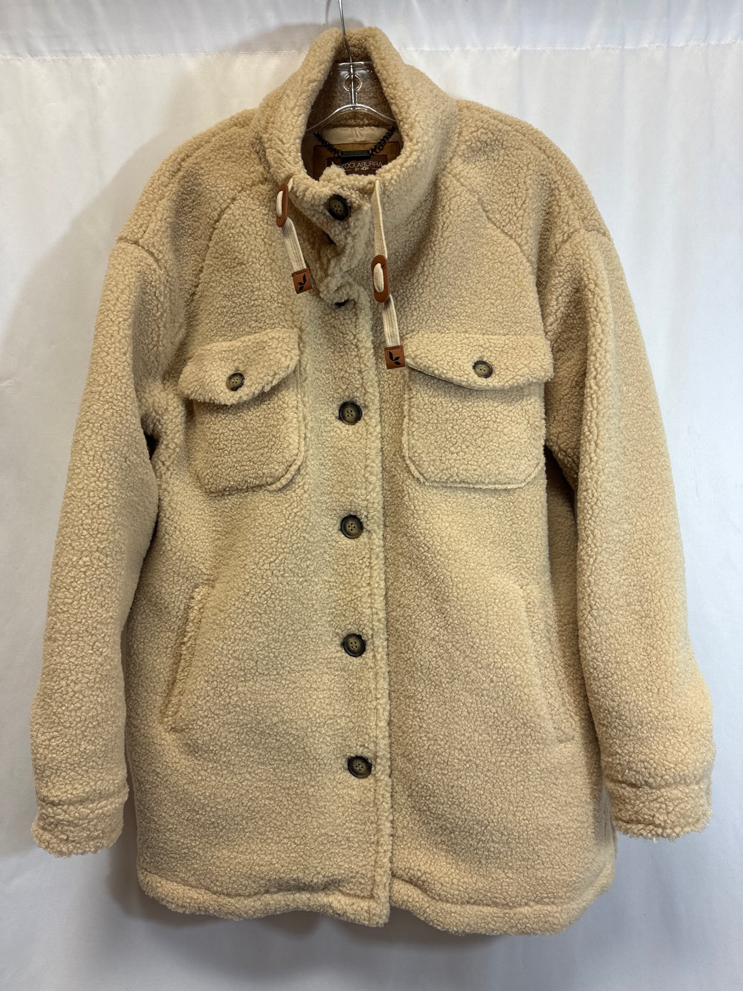 Coat Faux Fur & Sherpa By Koolaburra By Ugg In Beige, Size: M