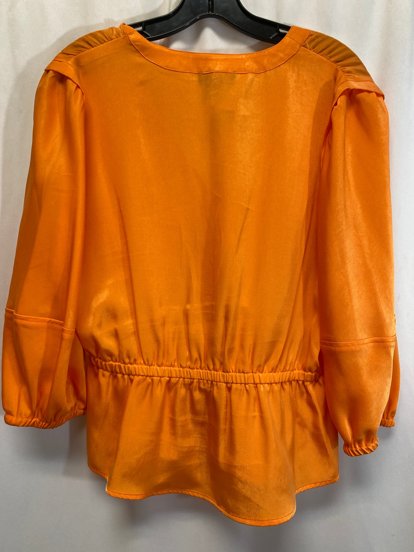 Top 3/4 Sleeve By Dkny In Orange, Size: M