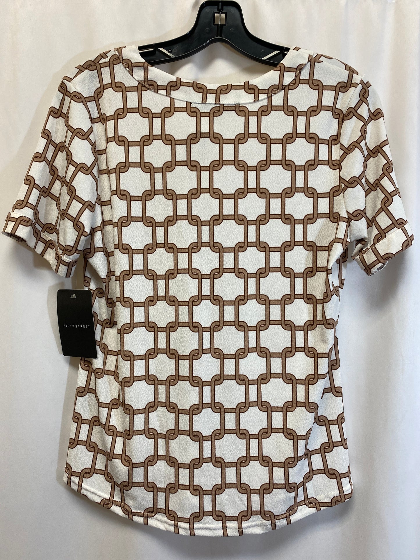 Top Short Sleeve By Clothes Mentor In Brown, Size: S