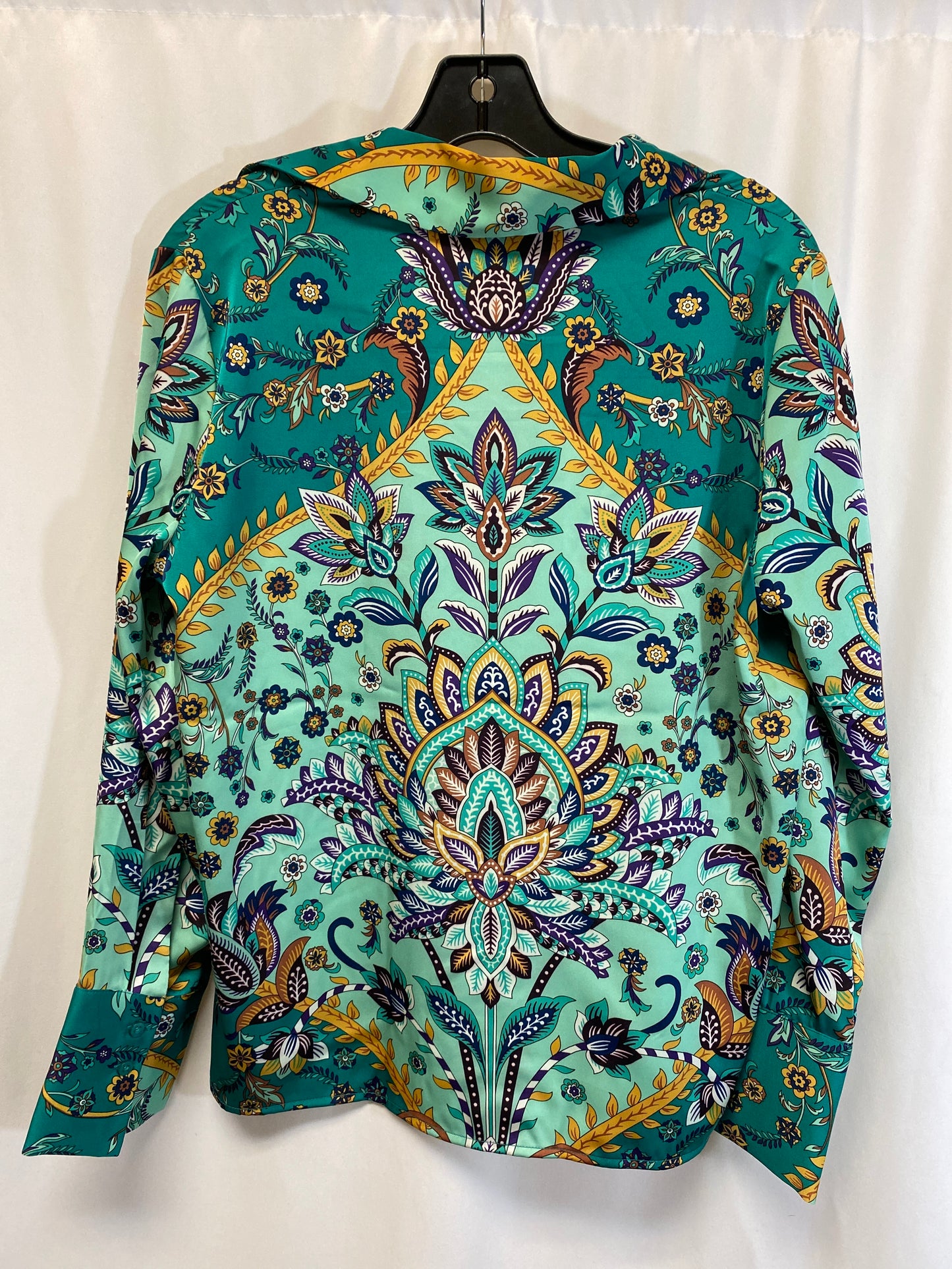 Top Long Sleeve By Rachel Zoe In Green, Size: S