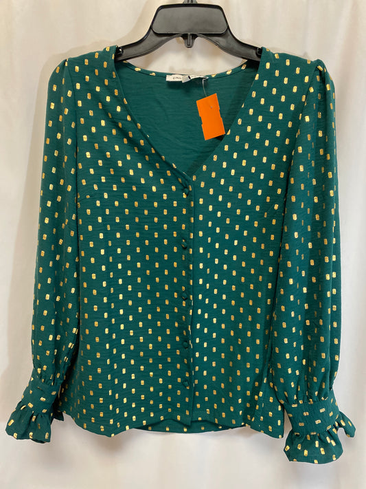 Top Long Sleeve By Clothes Mentor In Green, Size: S