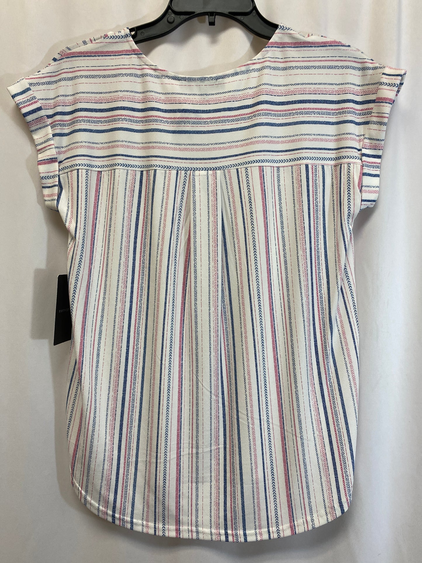 Top Short Sleeve By Clothes Mentor In Blue & White, Size: S