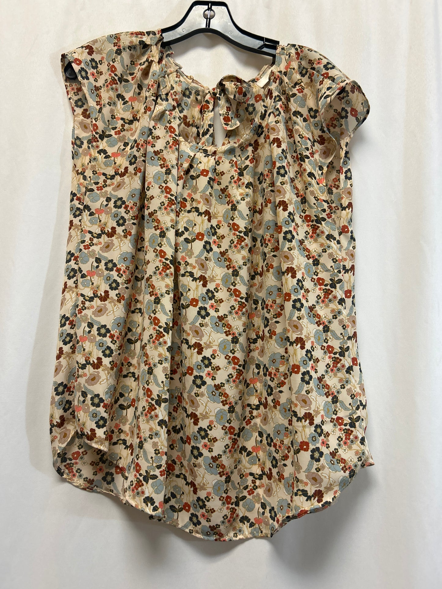 Top Short Sleeve By Lc Lauren Conrad In Beige, Size: Xl