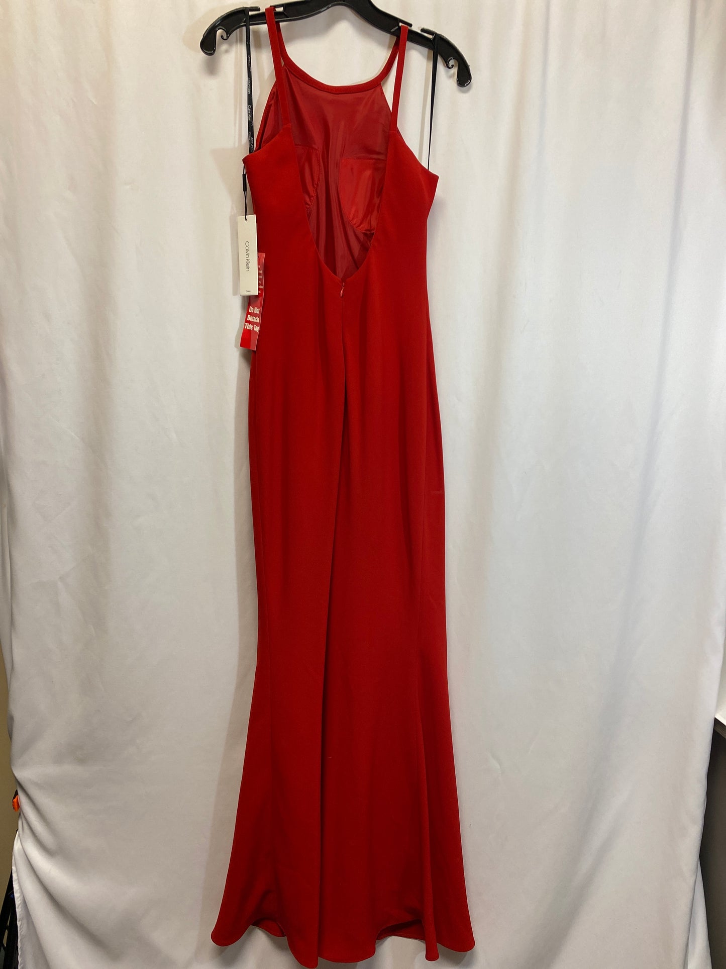 Dress Party Long By Calvin Klein In Red, Size: S