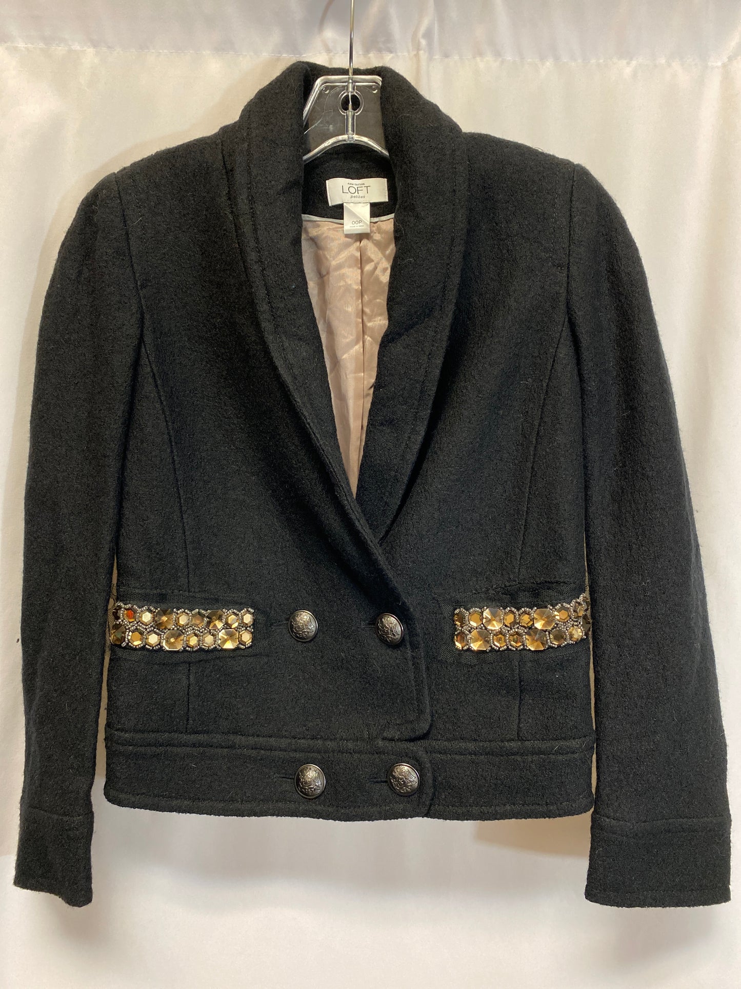 Blazer By Loft In Black, Size: Xsp