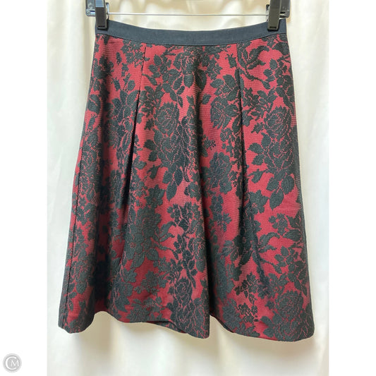 Skirt Midi By White House Black Market In Maroon, Size: 2