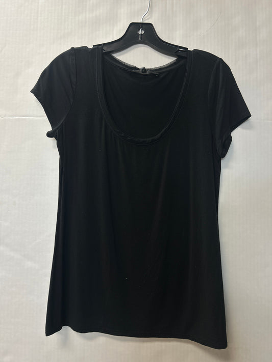 Top Short Sleeve By White House Black Market In Black, Size: S