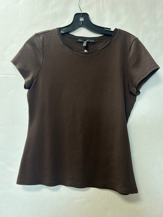 Top Short Sleeve By White House Black Market In Brown, Size: M