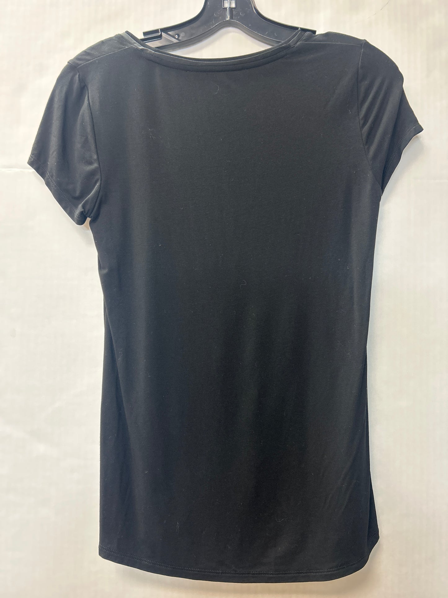 Top Short Sleeve By White House Black Market In Black, Size: Xs