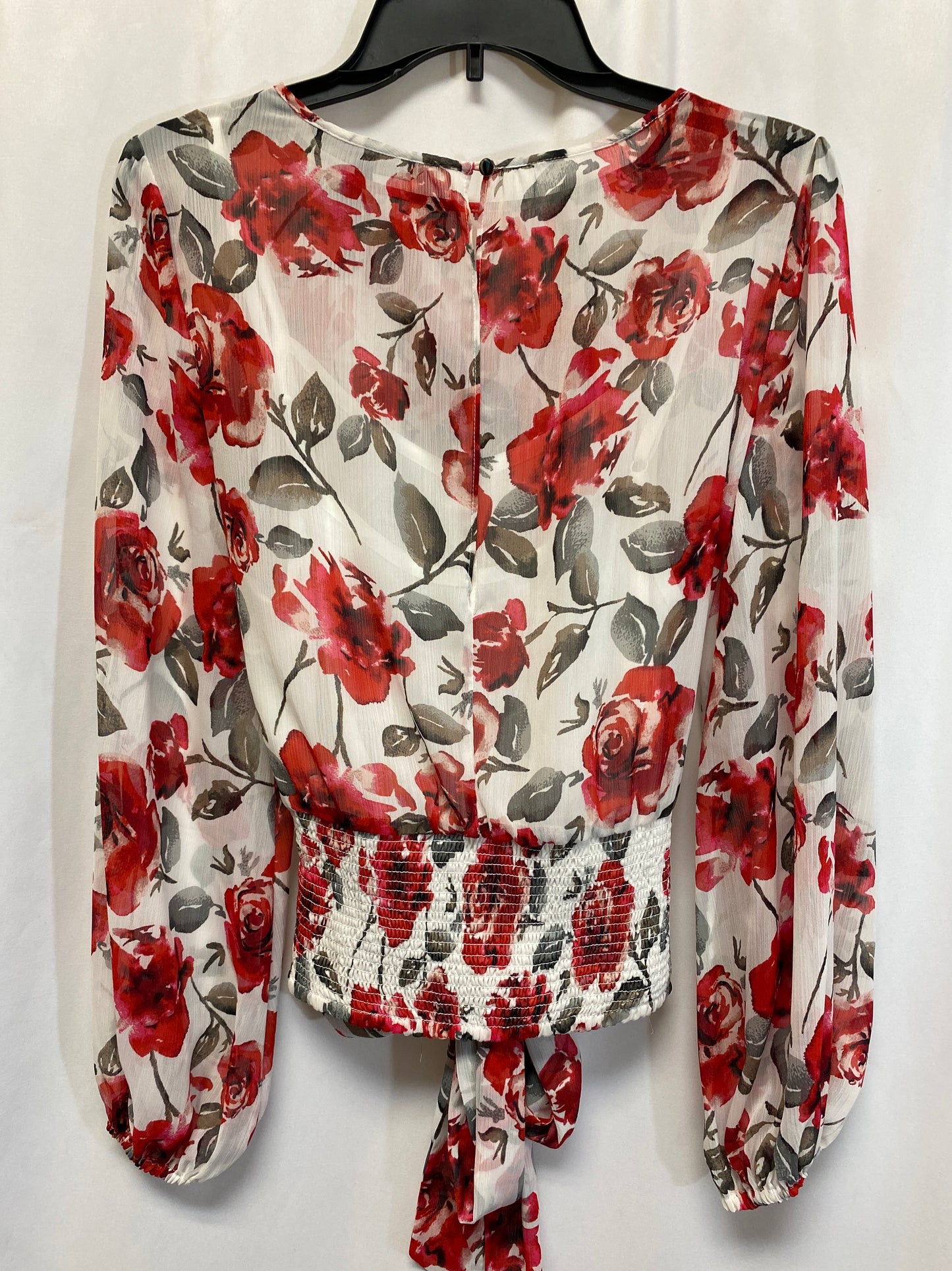 Top Long Sleeve By White House Black Market In Red, Size: S