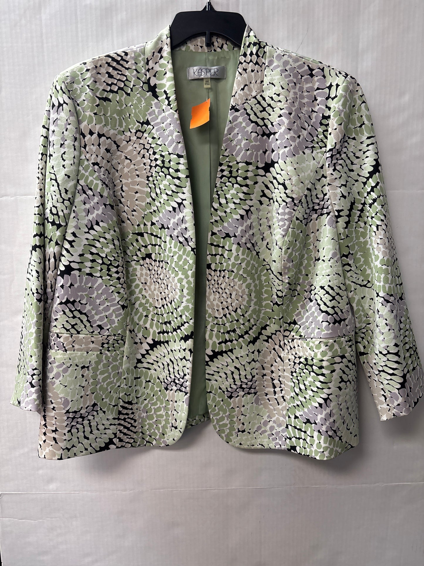 Blazer By Kasper In Green, Size: 1x