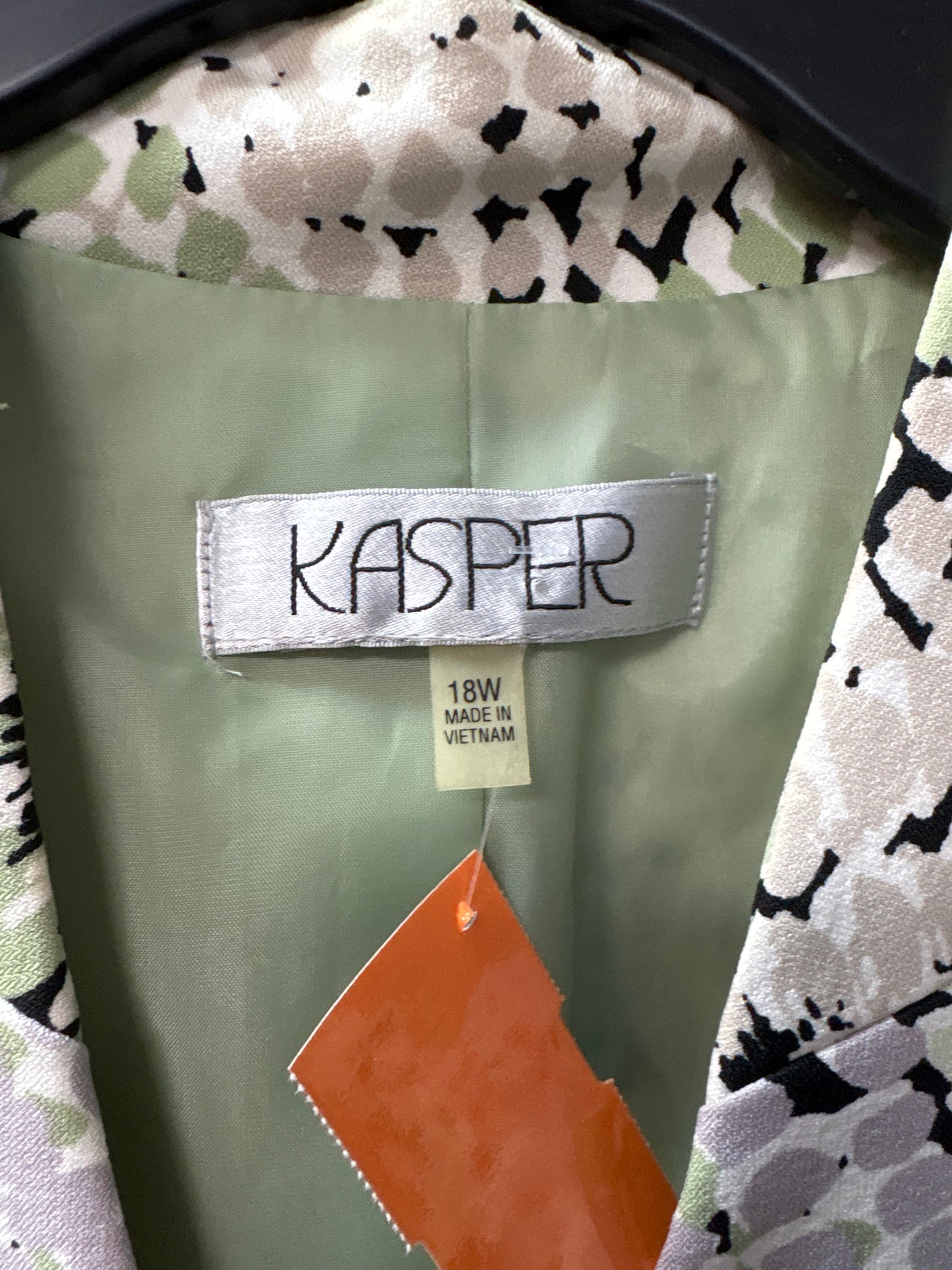 Blazer By Kasper In Green, Size: 1x