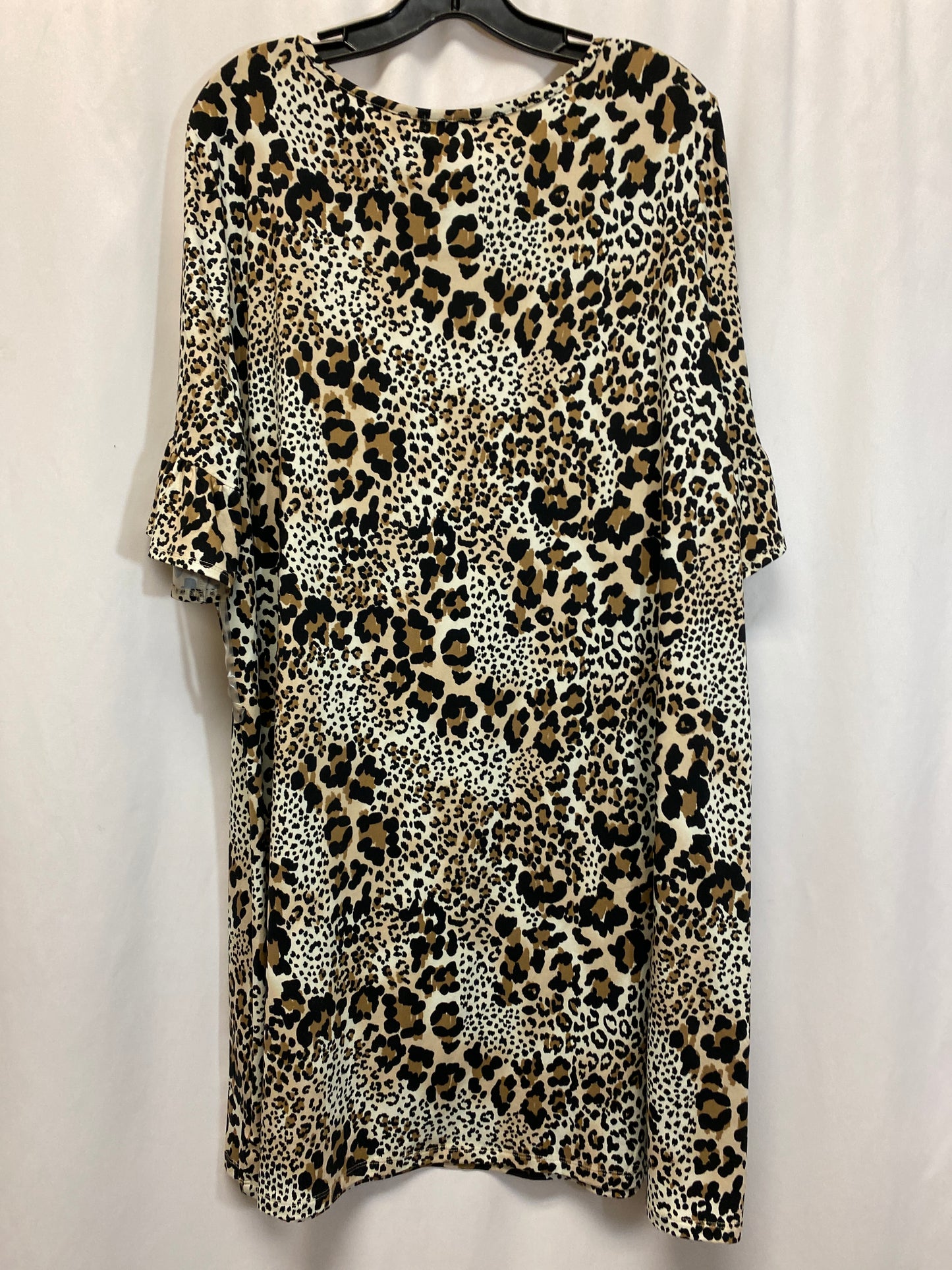 Dress Casual Midi By New Directions In Animal Print, Size: Xl