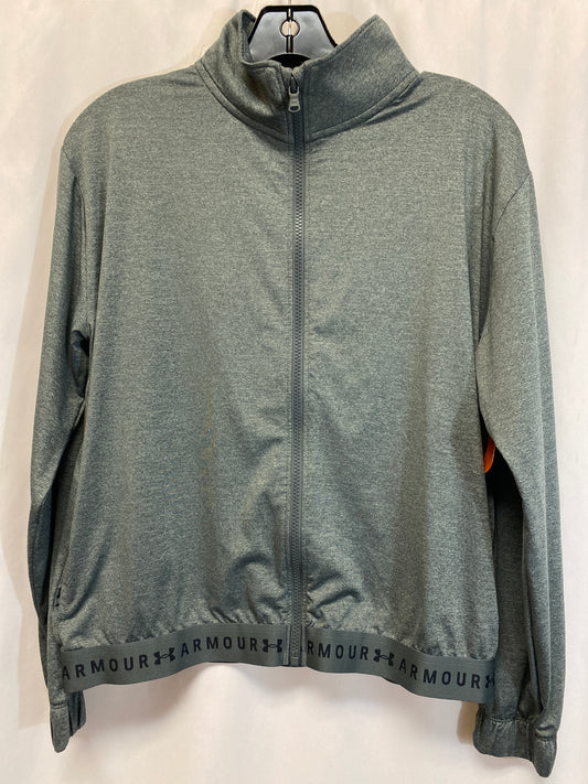 Athletic Jacket By Under Armour In Grey, Size: S