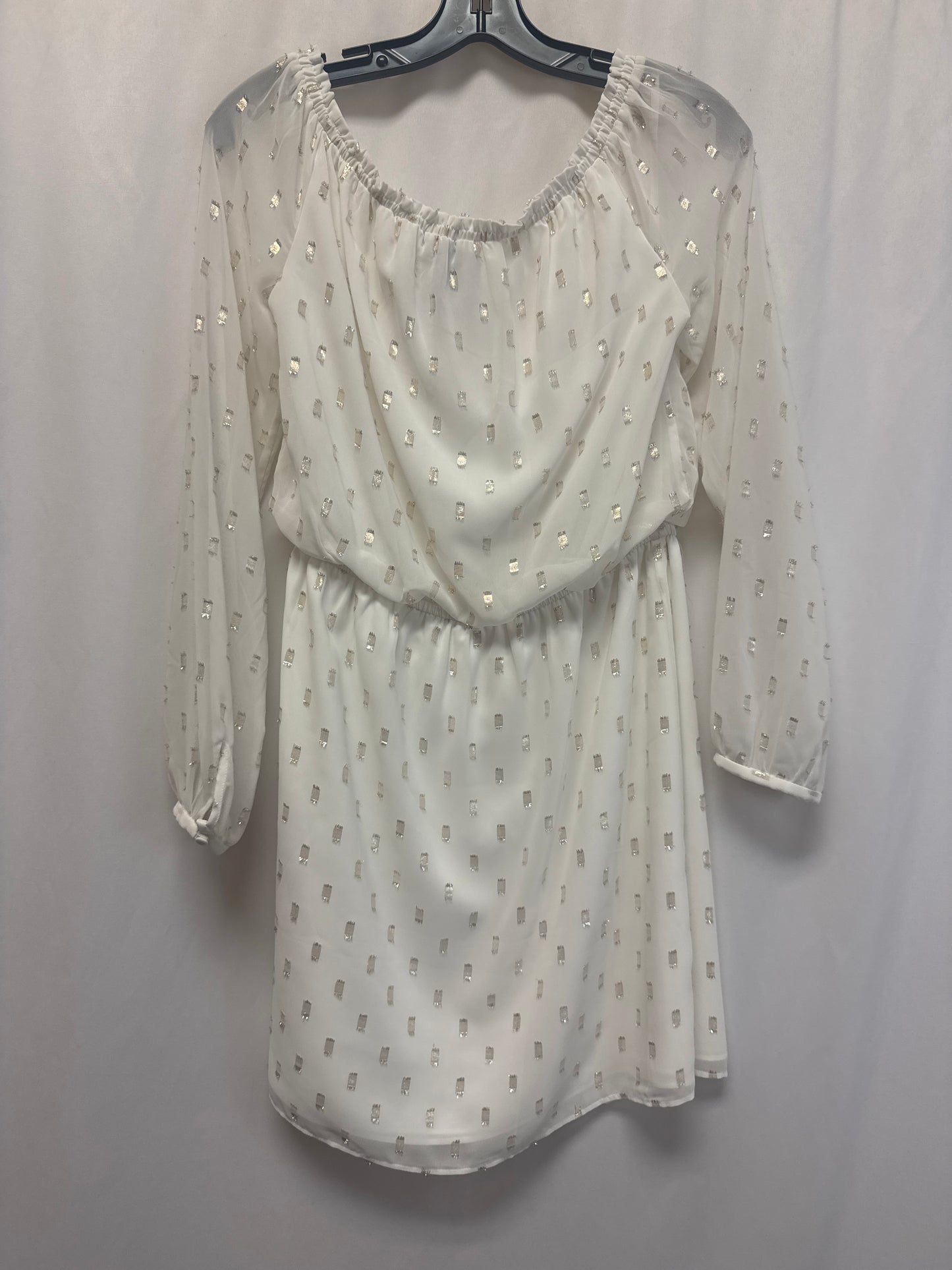 Dress Casual Midi By White House Black Market In White, Size: S