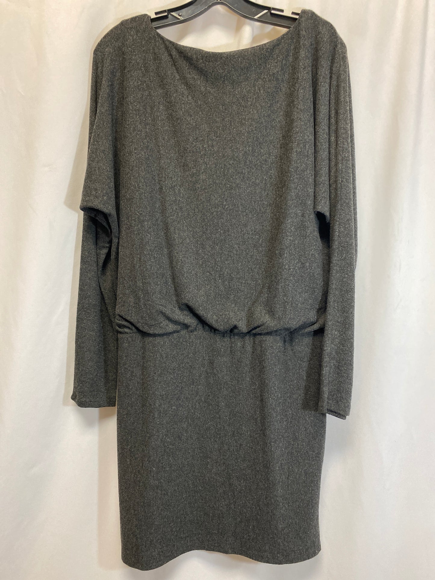 Dress Casual Midi By White House Black Market In Grey, Size: M