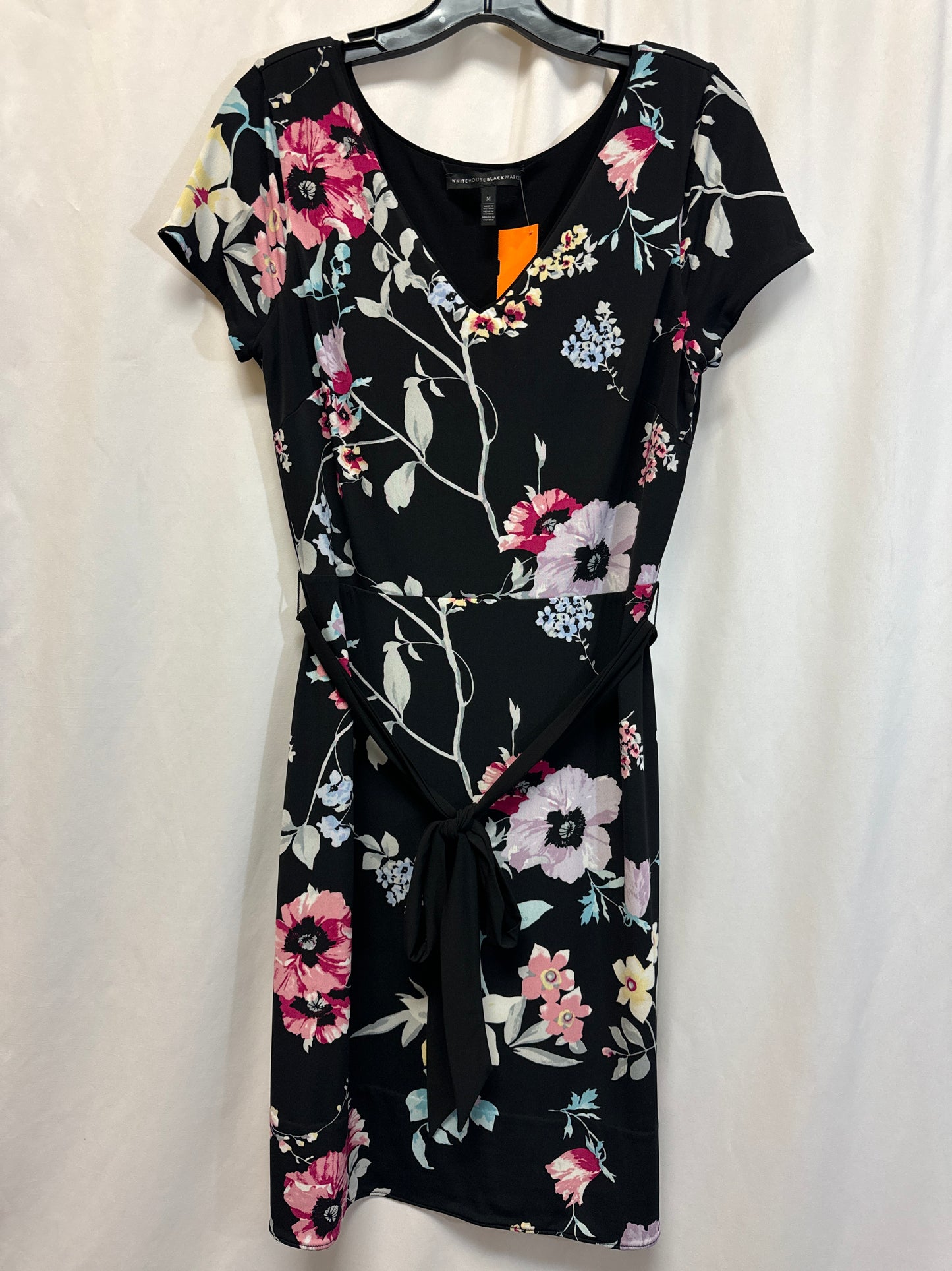 Dress Casual Midi By White House Black Market In Black, Size: M