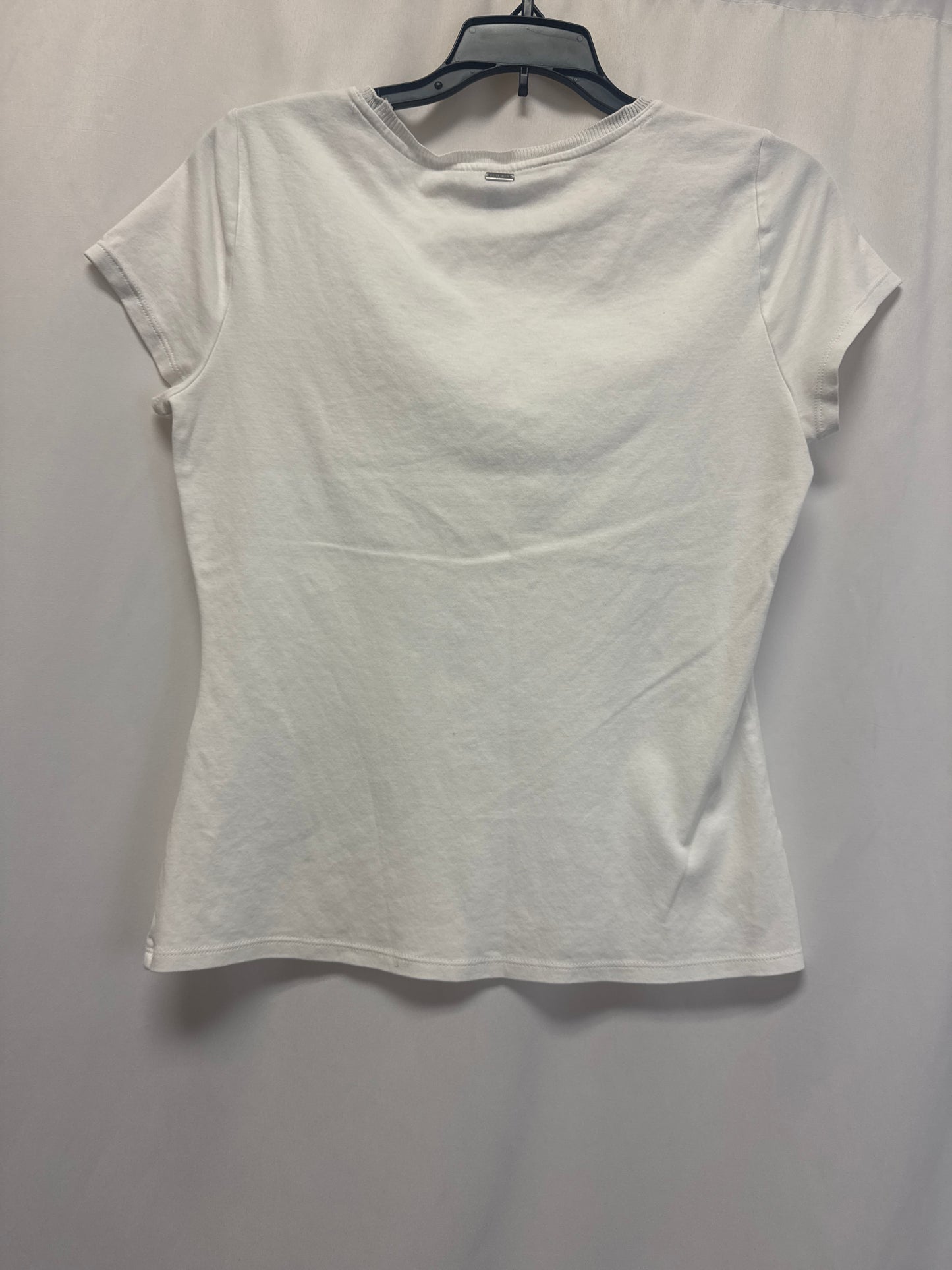 Top Short Sleeve By White House Black Market In White, Size: M