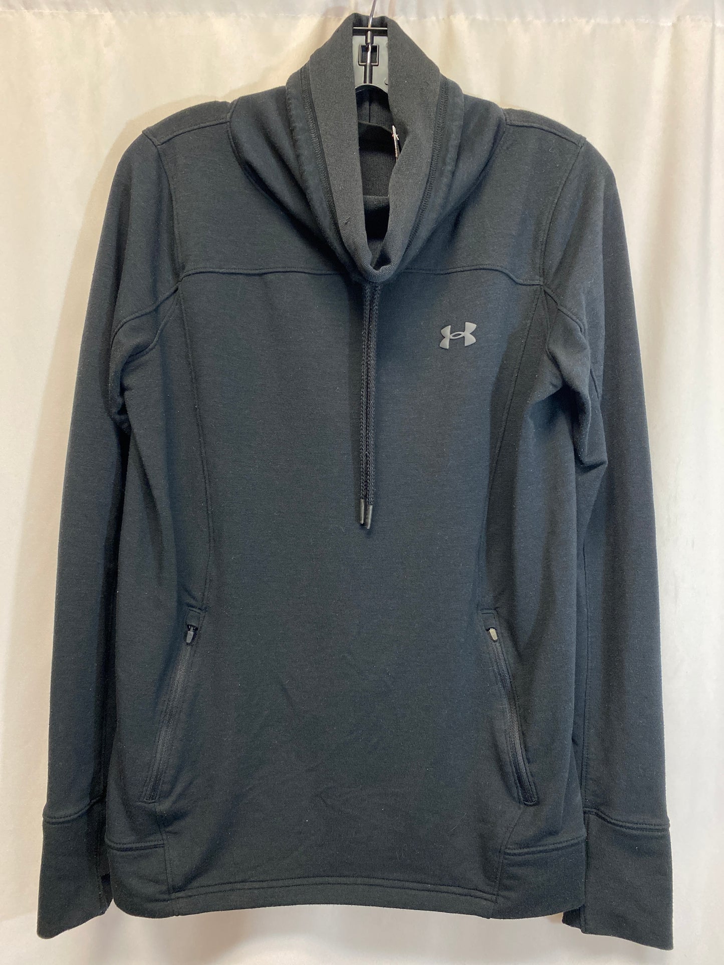 Athletic Sweatshirt Collar By Under Armour In Black, Size: M