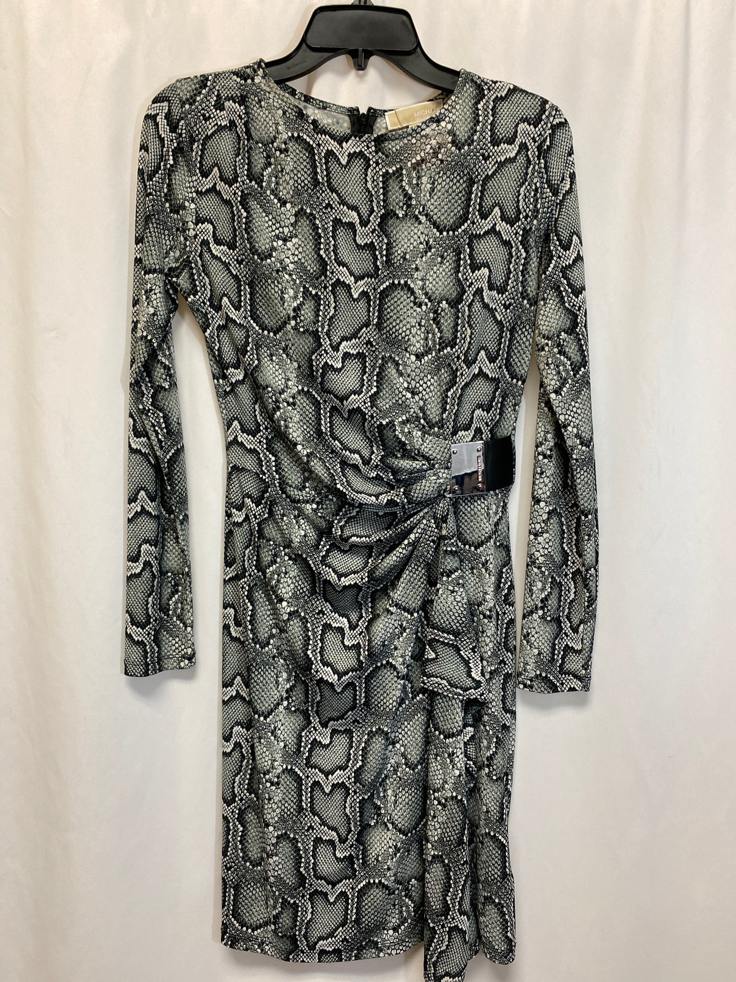 Dress Casual Midi By Michael By Michael Kors In Snakeskin Print, Size: S