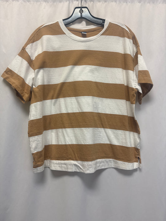 Top Short Sleeve By Old Navy In Beige, Size: L