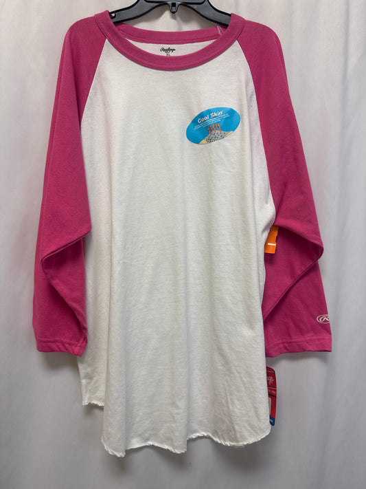 Top Long Sleeve By Cmf In Pink, Size: Xl