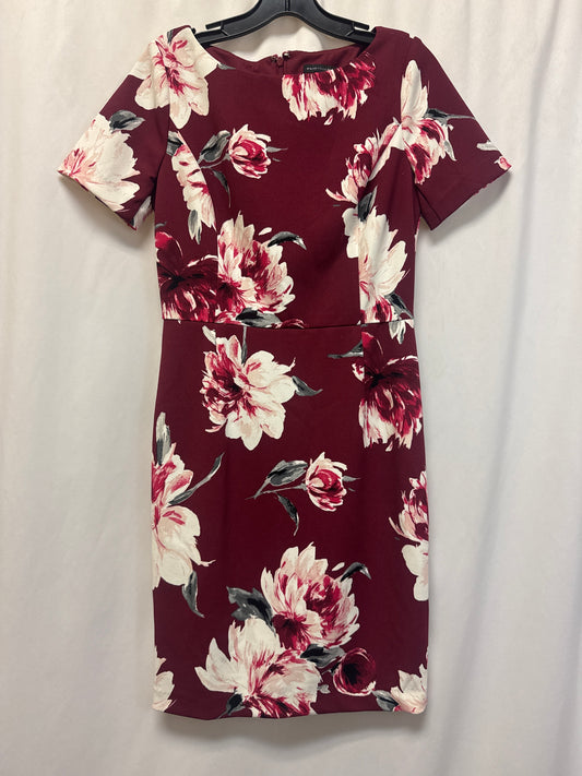 Dress Casual Midi By White House Black Market In Maroon, Size: S