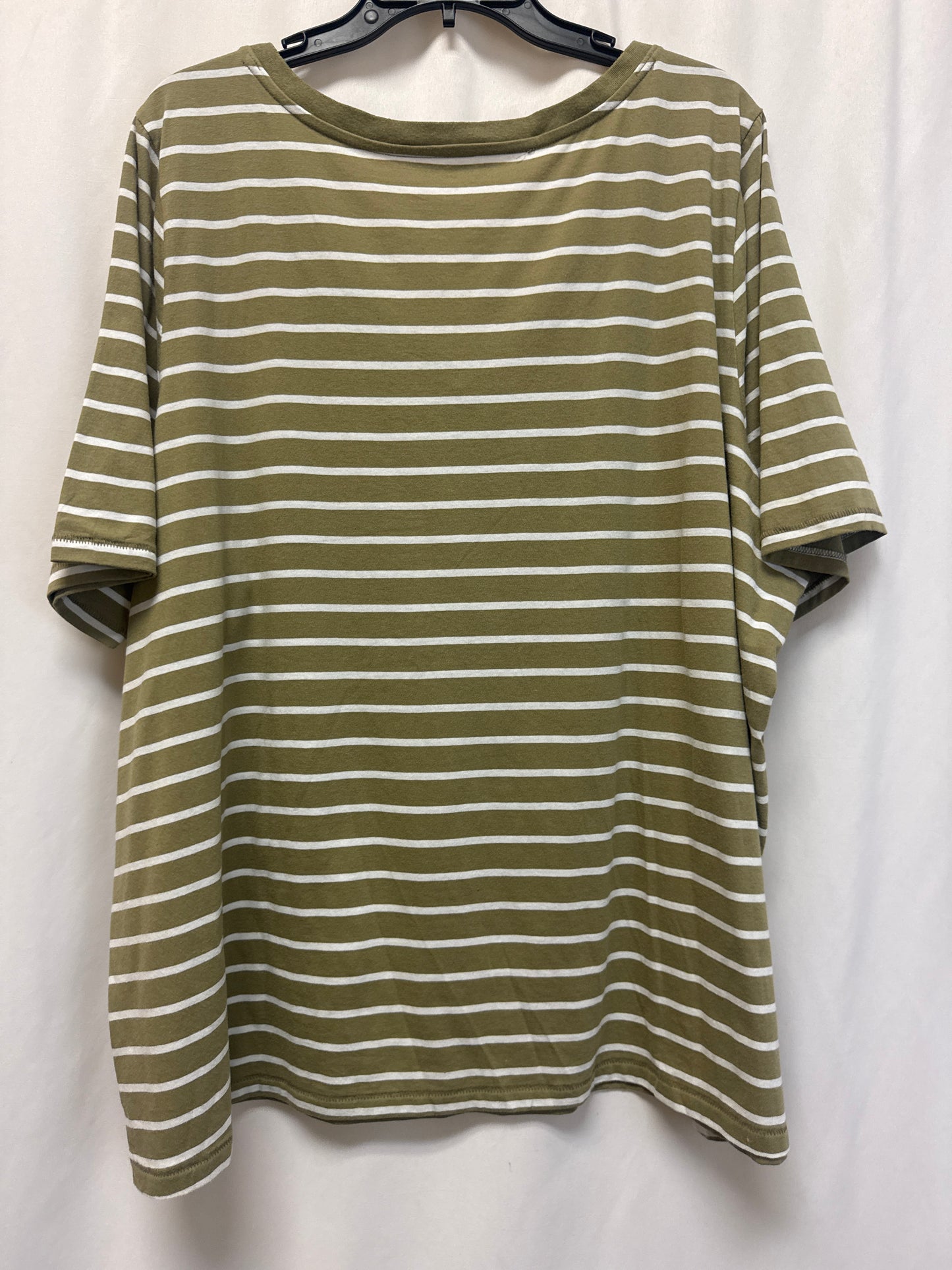 Top Short Sleeve By Lane Bryant In Green, Size: 3x