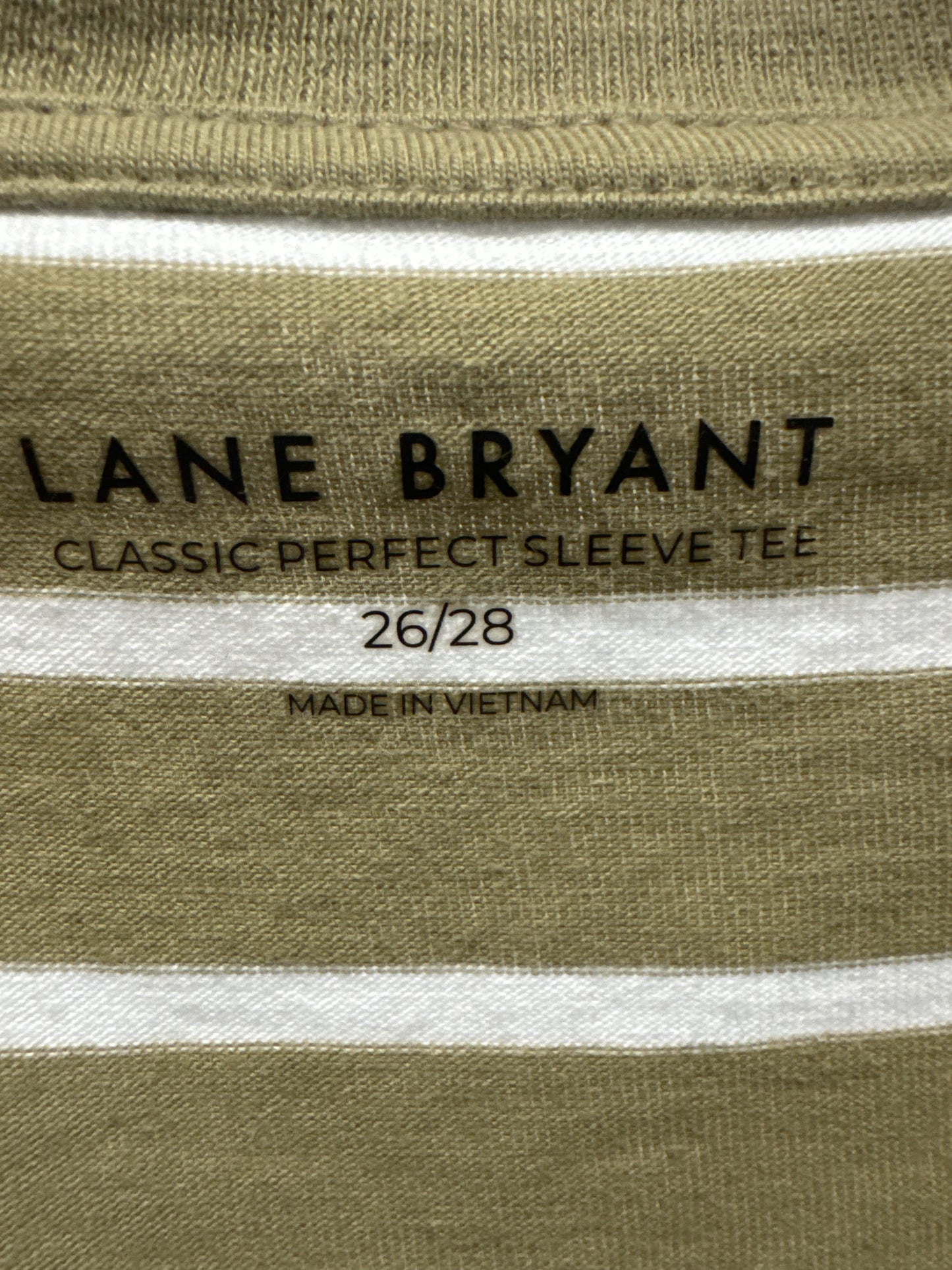 Top Short Sleeve By Lane Bryant In Green, Size: 3x