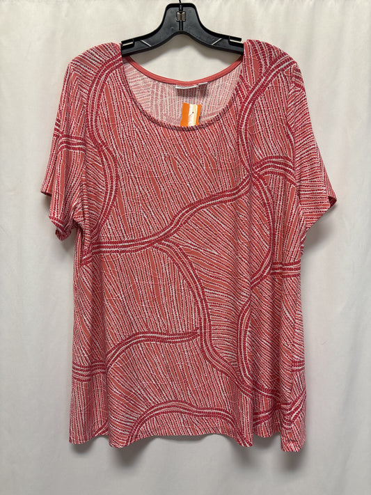 Top Short Sleeve By Croft And Barrow  Size: 1x