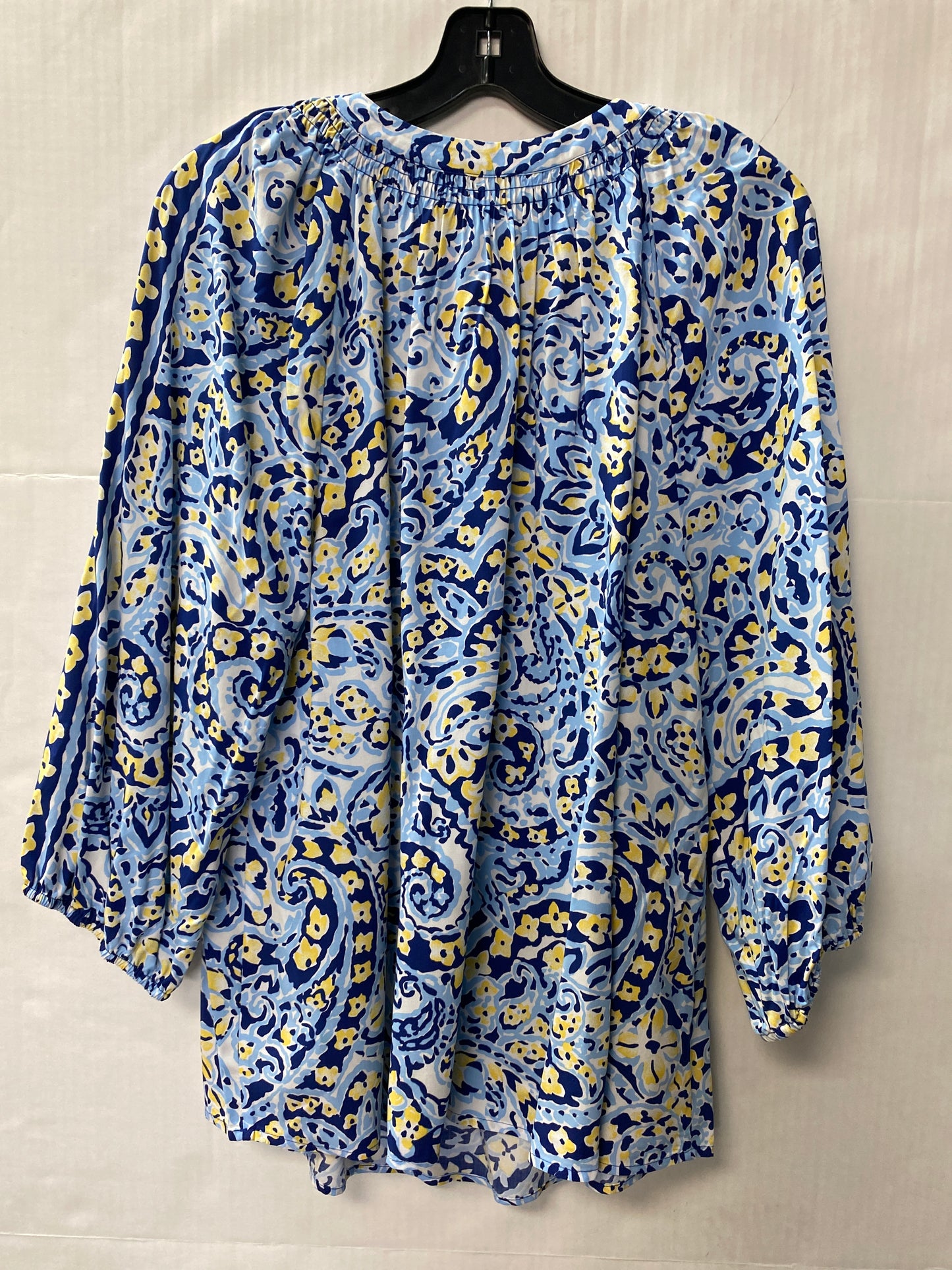 Top Long Sleeve By Croft And Barrow In Blue, Size: 2x