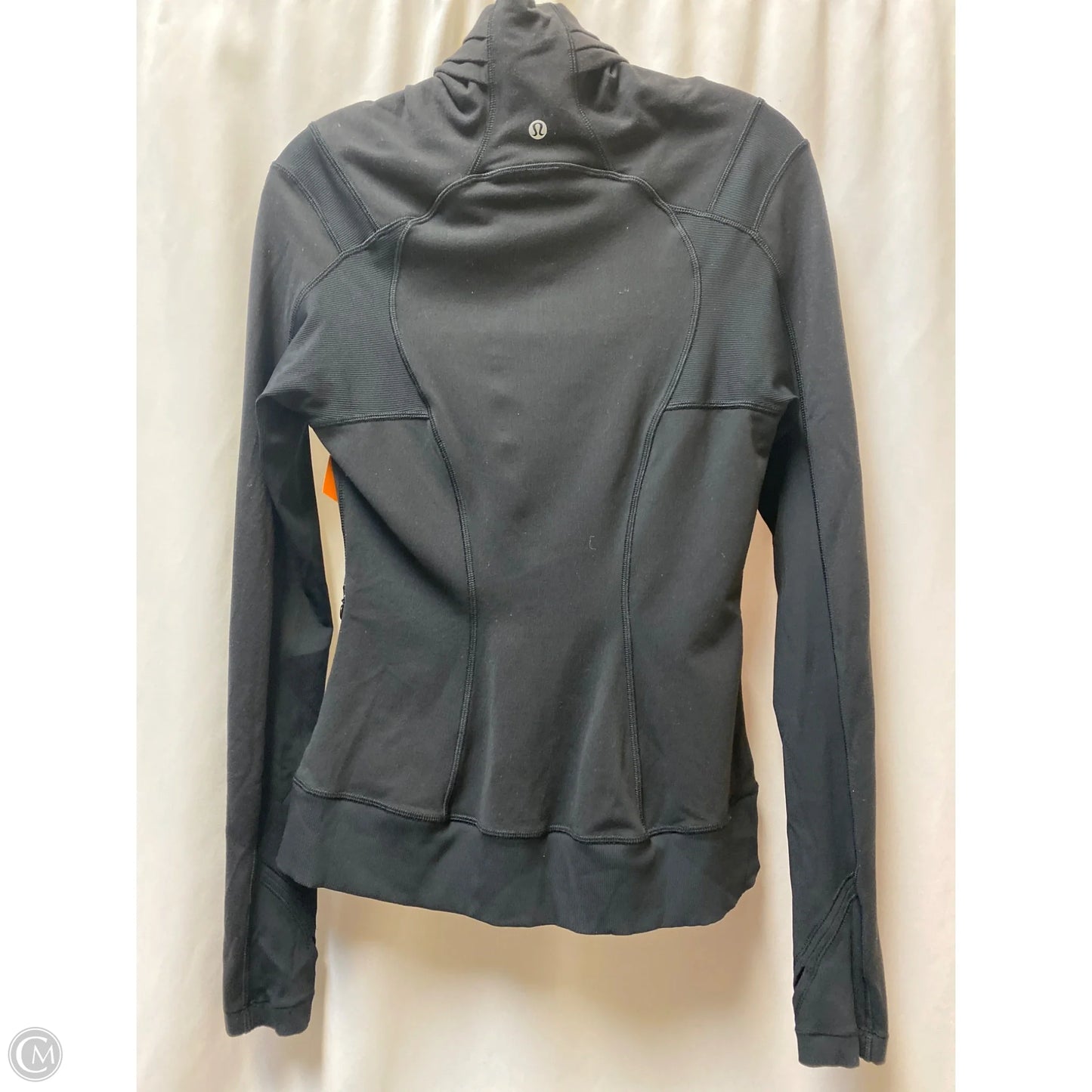Athletic Jacket By Lululemon In Black, Size: 6