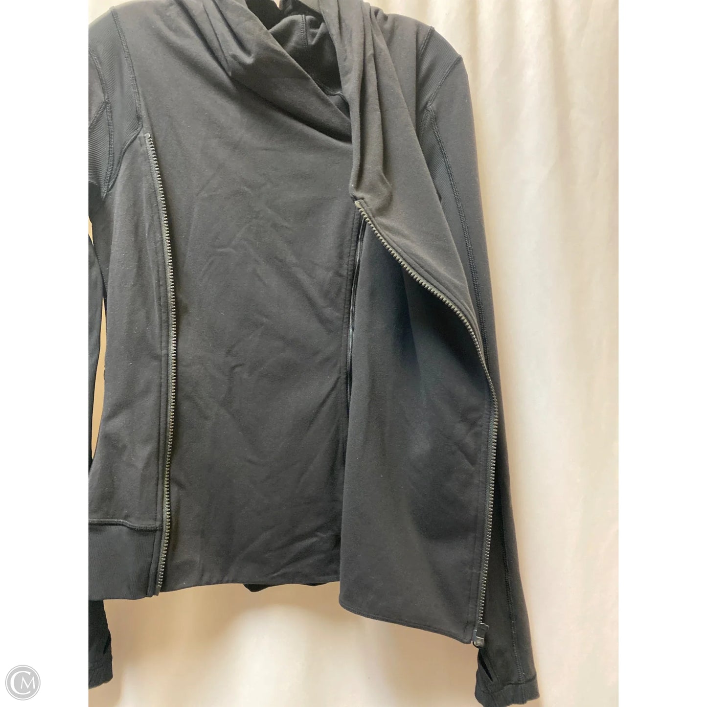 Athletic Jacket By Lululemon In Black, Size: 6