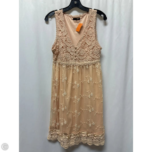 Dress Casual Midi By Ryu In Peach, Size: L