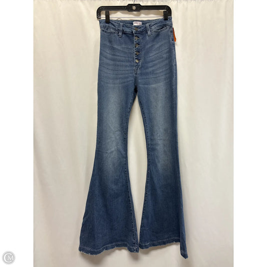 Jeans Flared By Pink Lily In Blue Denim, Size: 0