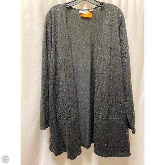 Cardigan By Joan Rivers In Black, Size: 1x