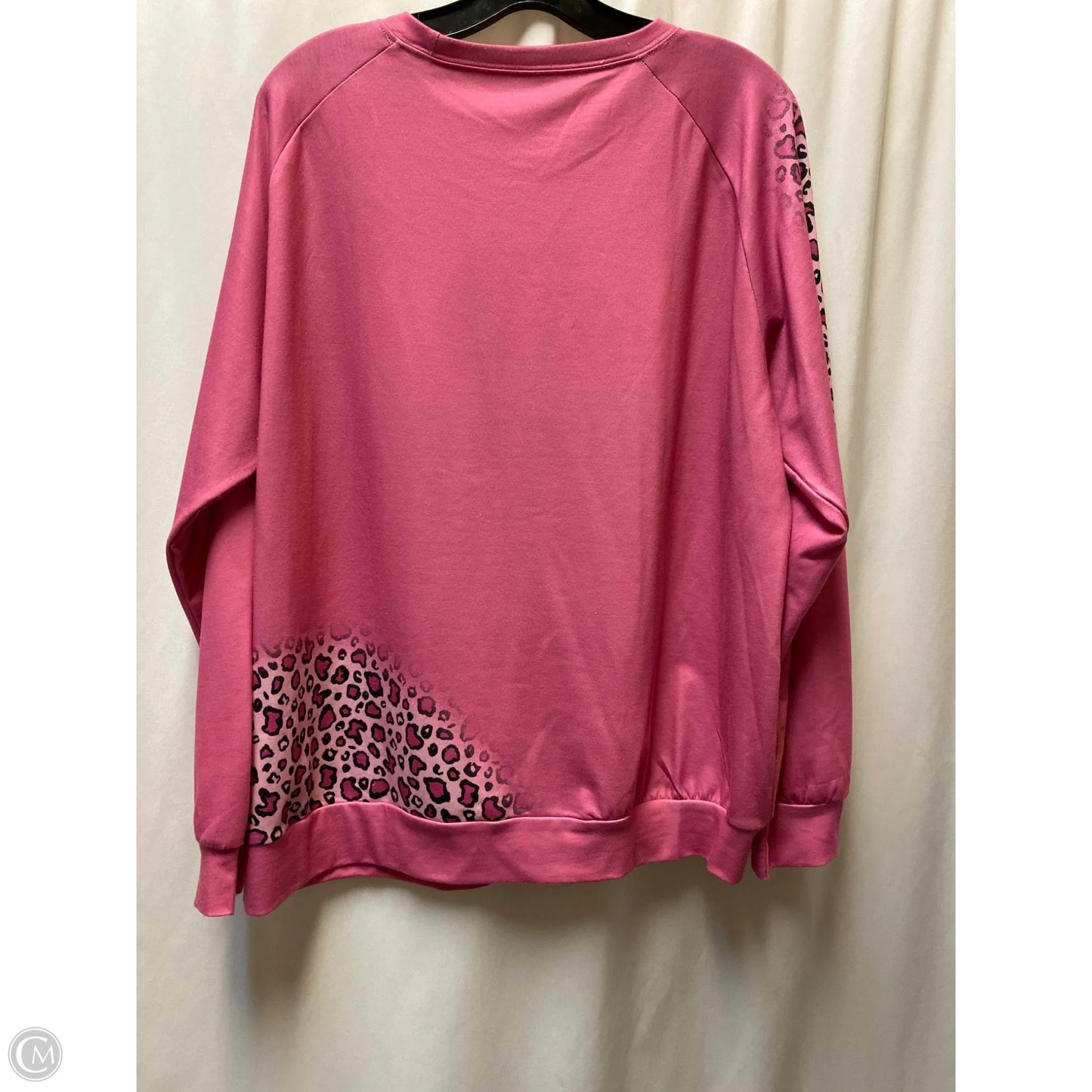 Top Long Sleeve By Clothes Mentor In Pink, Size: Xxl