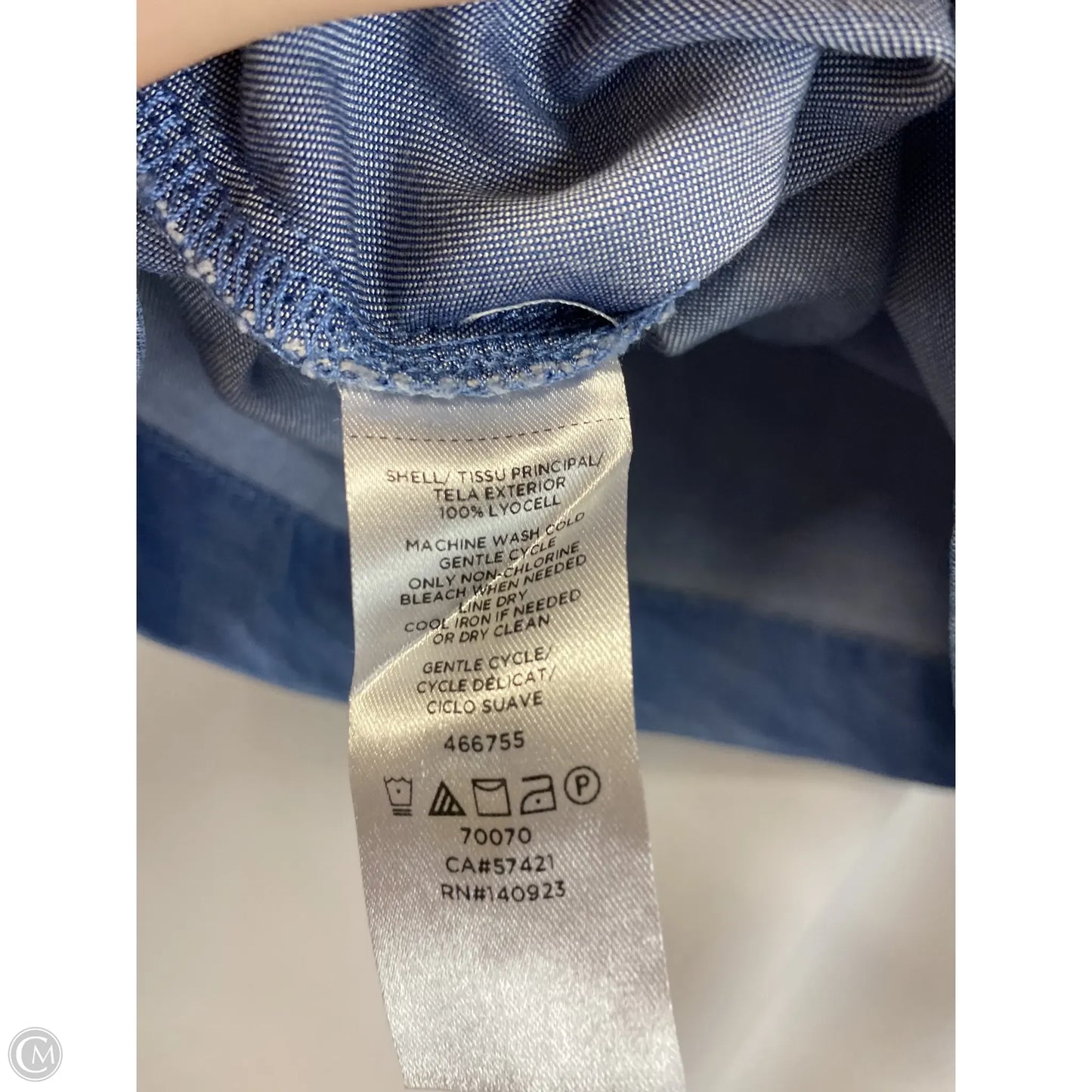 Top Short Sleeve By Loft In Blue, Size: S