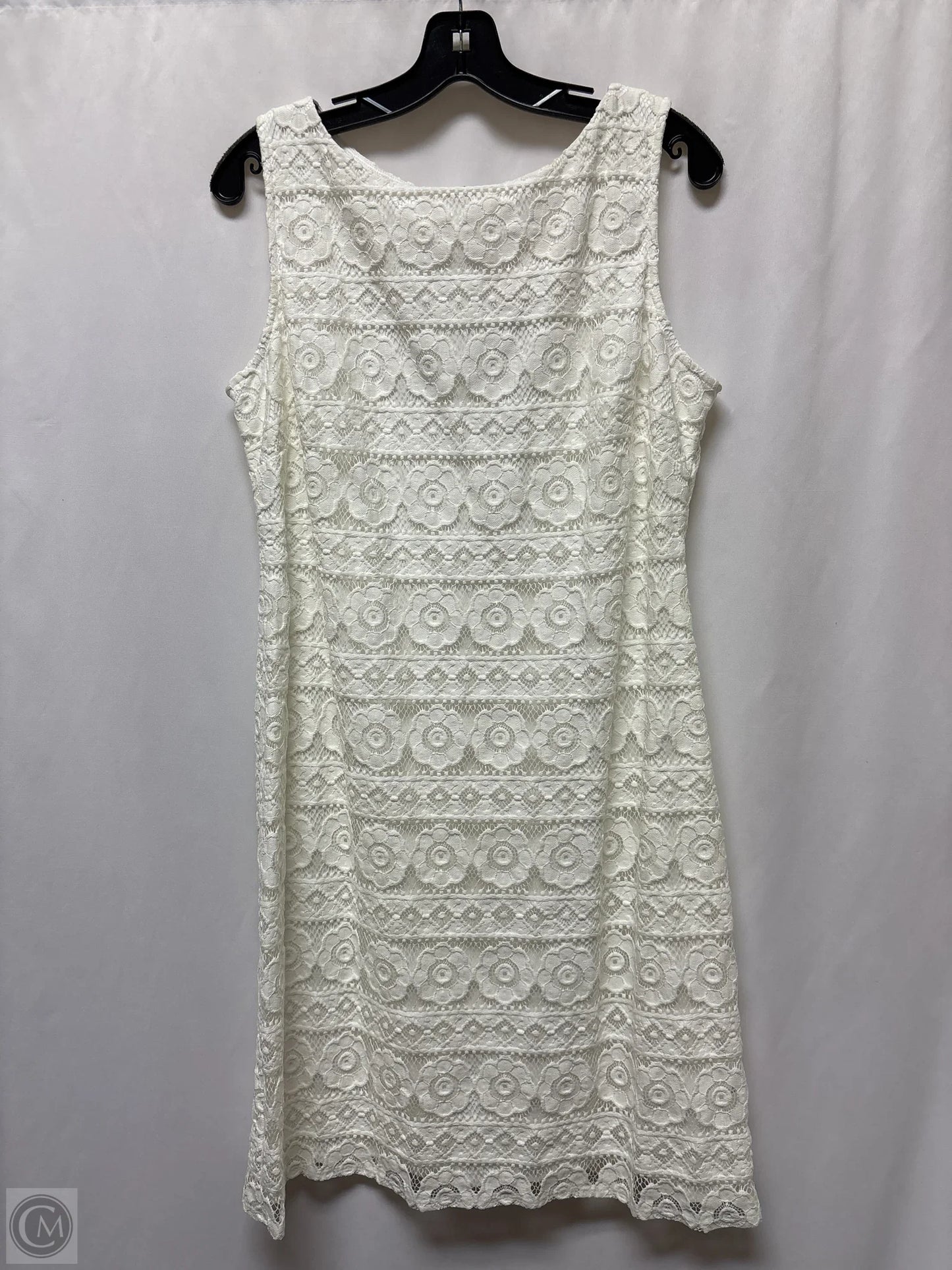 Dress Casual Midi By Jessica Howard In White, Size: L