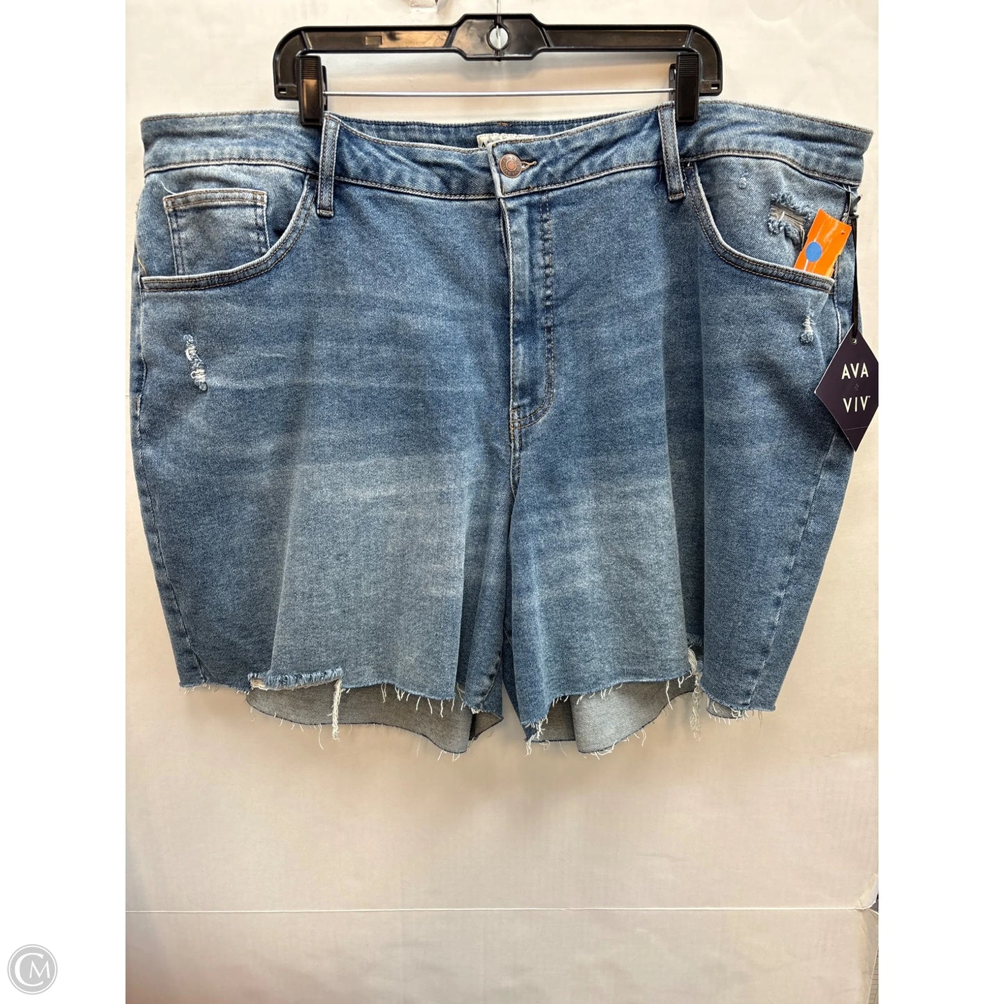 Shorts By Ava & Viv In Blue Denim, Size: 26