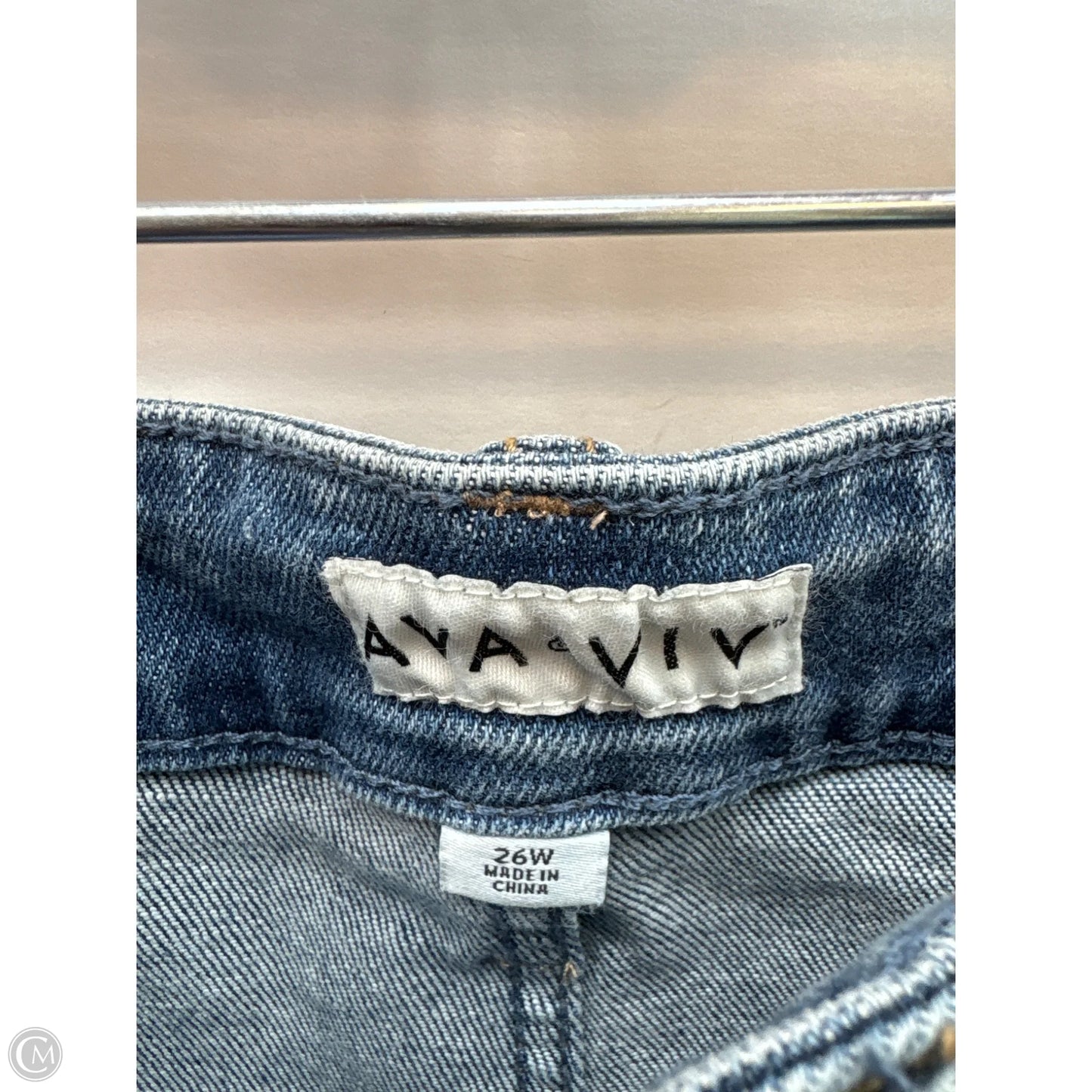 Shorts By Ava & Viv In Blue Denim, Size: 26