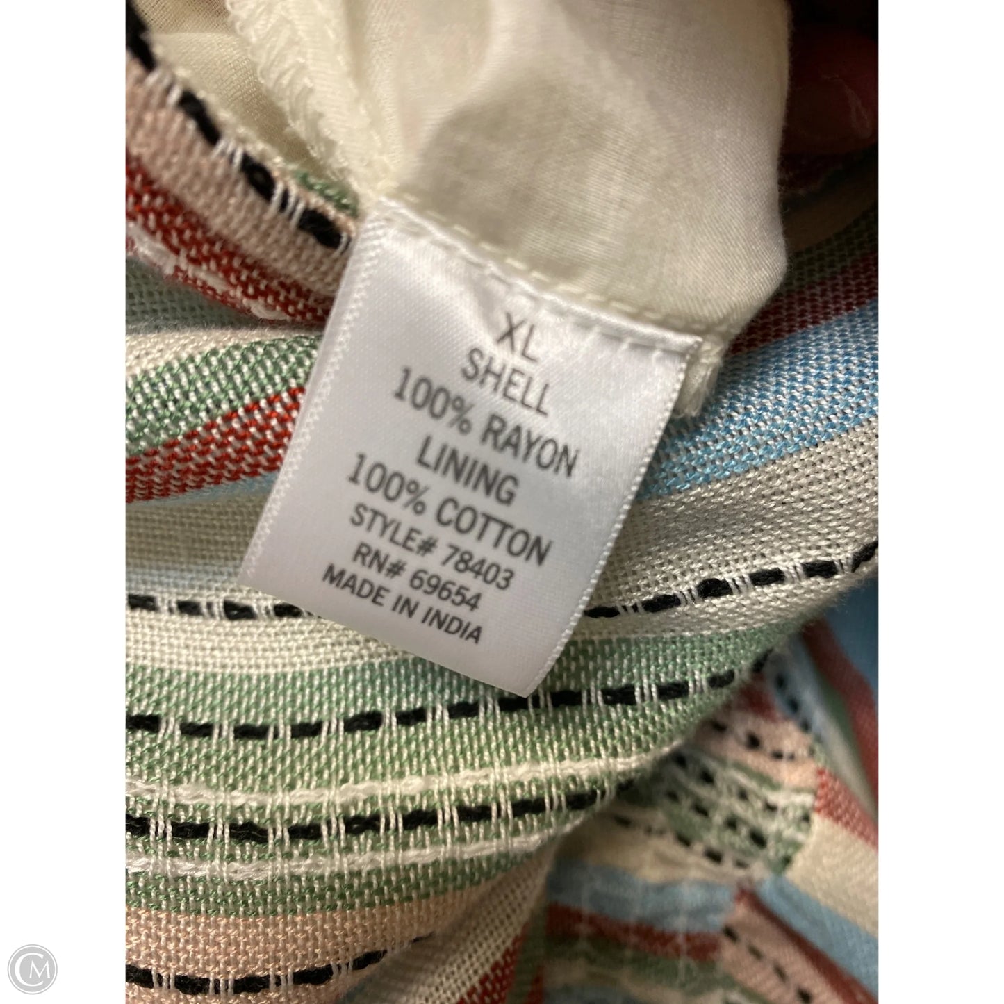 Jumpsuit By Blue Rain In Blue & Cream, Size: Xl