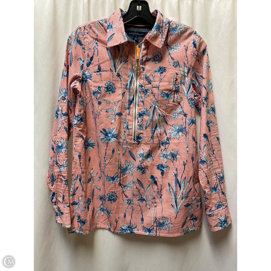 Top Long Sleeve By Tommy Hilfiger In Red, Size: S